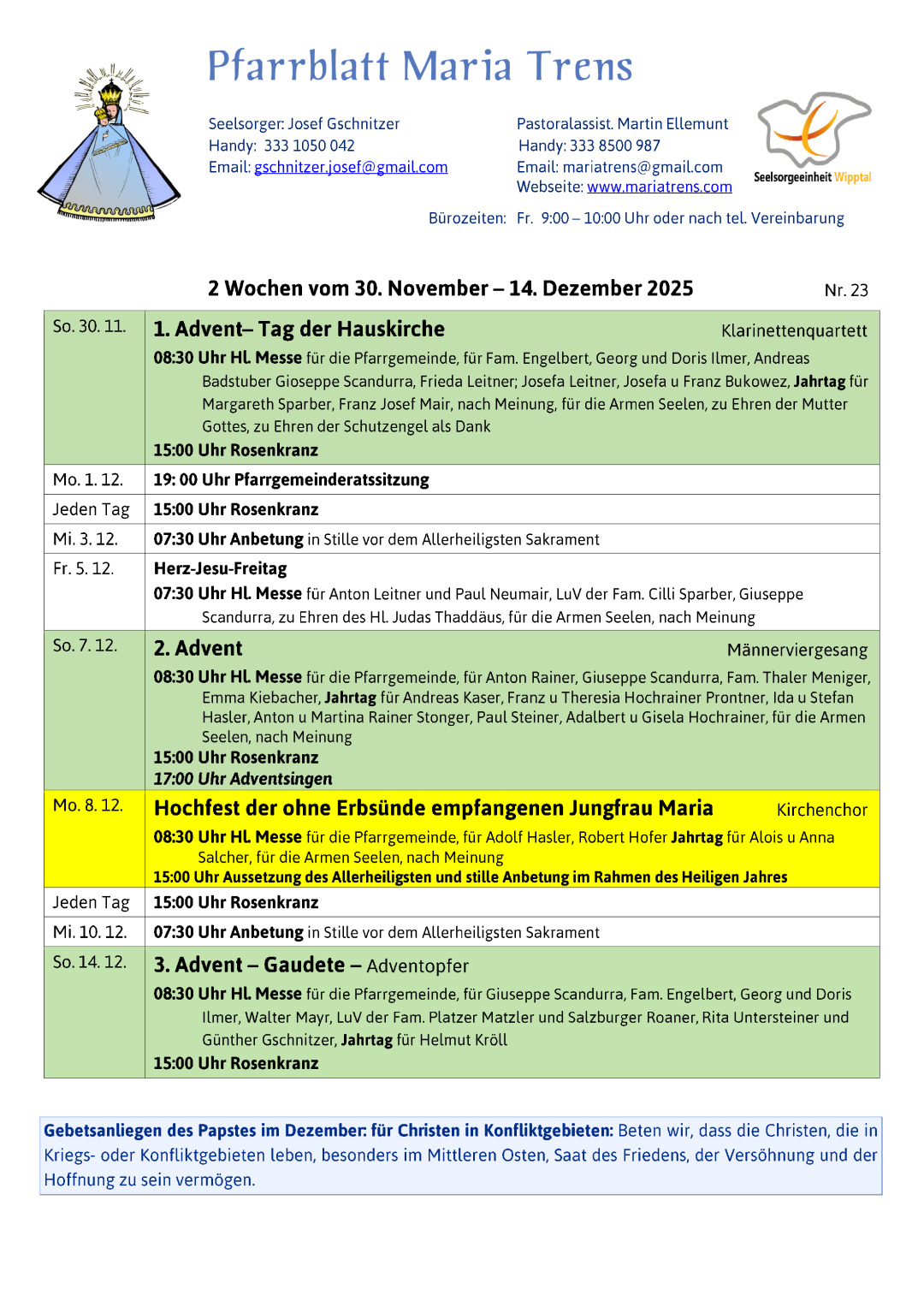 thumbnail of Pfarrbrief 23 25