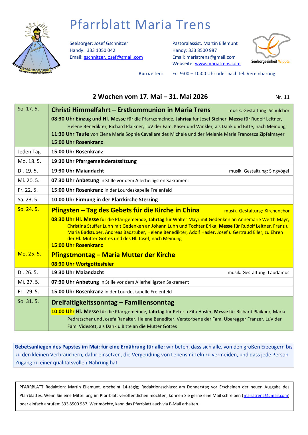 thumbnail of Pfarrbrief 11 26